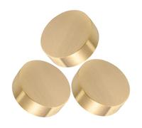 IMIKEYA 3pcs Solid Brass Round Paperweights for Calligraphy and Drawing Portable Document Stabilizers with Sophisticated Finish for Home Office Desk and Feng Shui Decor