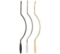 IMIKEYA 3pcs Tremolo Bar for Electric Guitar 5mm Whammy Bar with Tip Curved Bridge Arm Set Gold Silver Black Compatible with Tremolo System