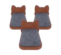 IMIKEYA 3pcs Wall-mounted Cat Climbing Shelves with Scratching Pad and Wooden Multi-functional Rest Area for Adult Cats in Balconies or Pet Room Khaki