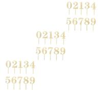 IMIKEYA 3sets Cake Toppers Elegant Acrylic Decorations for Birthday Anniversary and Special Events Versatile and Easy to Use Cake Ornaments for All Occasions 20pcs*3