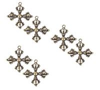 IMIKEYA 3sets Retro Vajra Pestle Pendant Unique Decorative Ornament for Bags Handbags Craft Keychain for Spiritual Purposes Stylish Vintage Design with Fine Details 2pcs*3