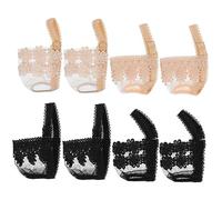 IMIKEYA 4 Pairs High Heeled Shoes Slip Straps Lace Design for Fit of Floral Knot Styles Durable Practical Shoe Accessories for All Occasions