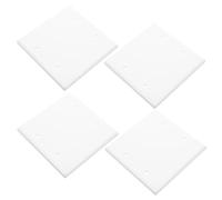IMIKEYA 4 Sets White Outlet Wall Plate Cover Unbreakable Faceplate for Electrical Outlets Sturdy Material Easy Installation Modern Style for Home Office and Industrial Use