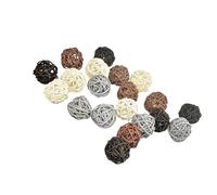 IMIKEYA 40 Pcs Hanging Vine Ball Ornaments for Home and Restaurant, 3cm Synthetic Material Decorative Balls, Assorted Colour, for Wall Decor and Table Centre Decoration Random Color
