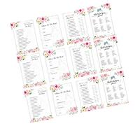 IMIKEYA 48Pcs Wedding Game Cards for Bachelorette Party Bridal Shower Engagement Fun Interactive Q A Quiz for Unforgettable Celebrations Premium Quality