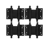 IMIKEYA 4pcs 3-inch Stainless Steel Double Spring Self-Closing Heavy Duty Hinges for Exterior Doors Garage Cabinets