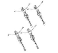 IMIKEYA 4Pcs 5.4Cm Alloy Solid Crucifix Cross Pendant for Men, Religious DIY Jewelry Making Supplies, Catholic Faith Decor Accessories for Festival and Home Use