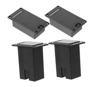IMIKEYA 4pcs 9V Battery Box for Guitar Pickup and Bass Sturdy Battery Holder Case for Guitar Accessories Lid