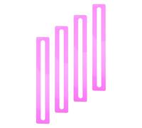 IMIKEYA 4pcs Acrylic Reading Tracker for Dyslexia Mahjong Card Line Finder Tool with Highlight Strip Overlay, 6x1 Inch, Boosting Concentration and Improved Line Tracking for Players