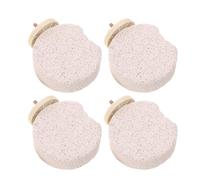 IMIKEYA 4pcs Bird Perch Stands for Parakeet and Conure Volcanic Rock Platform Claw Trimming and Beak Grinding Stone to Prevent Overgrown Nails Bird Play Stand