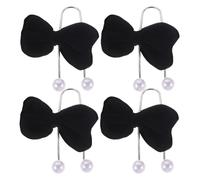 IMIKEYA 4pcs Bowknot Car Seat Headrest Hooks - Car Purse Hook Bag Hanger - Backseat Storage Purse Holder - Bag Hanger - Interior Accessories