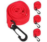 IMIKEYA 4Pcs Child Leash Safety Walking Rope for Preschool Toddlers in Red Nylon with Plastic Hooks, Organize Children and Keep Them Safe in Kindergarten or Nurseries