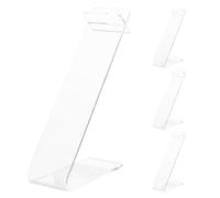 IMIKEYA 4pcs Clear Acrylic Shoe Rack: Women Sandals Display Stand - High-Heeled Shoes Riser Holder - Retail Sandal Display Shelf For Shop Windows And Boutiques