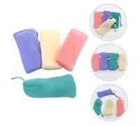 IMIKEYA 4Pcs Colored Soap Bag with Lanyard Exfoliating Mesh Pouch for Soap Storage and Quick Drying Wear Resistant for Shower and Facial Cleansing