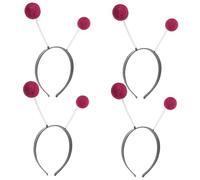 IMIKEYA 4pcs Decorative Headbands for Women Glitter Balls Cosplay Hair Accessories for Halloween Parties Comfortable Lightweight Design