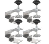 IMIKEYA 4pcs Drawer Front Installation Clamps with Adjustable Stainless Steel Design, Wood-Friendly Cabinet Hardware Tool for Secure and Damage-Free Panel Fixing