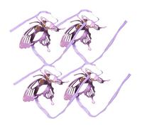 IMIKEYA 4pcs Elegant Butterfly Half Face Masks Decorative Masquerade Ball Accessories for Women for Hawaii Party Supplies Festive Celebrations