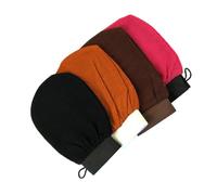 IMIKEYA 4pcs Exfoliating Gloves Bath Shower Gloves Made of Soft Fiber No Irritation and No Bubbles, Suitable for Traveling, Comfortable Fit for Women and Men Random Color