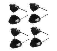 IMIKEYA 4pcs Furry Fox Animal Ear Headdress Lightweight Cosplay Headband for Women Soft Faux Fur Fuzzy Ears Hair Hoop Kawaii Halloween Party Costume Accessory for Dress-up Events