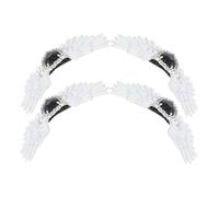 IMIKEYA 4Pcs Gothic Angel Wing Shoe Clips Silver Rhinestone High Heel Accessories for Women S Boots Zinc Alloy Craft Charms for Stylish Footwear Decoration