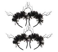 IMIKEYA 4pcs Halloween Headbands Simulated Tree Branch Design Lightweight Comfortable Gothic Style Headdress for Women Day Dead Cosplay Party Decor