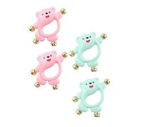 IMIKEYA 4pcs Handbell Plaything Early Educational Hand Crank for Smooth Surface for Stimulates Musical Rhythm Thinking Skills for Newborns