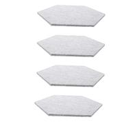 IMIKEYA 4pcs Hexagon Soundproofing Pads Self-adhesive Felt Wall Insulation Mats Silver Grey for Studio Acoustic Treatment and Home Soundproofing
