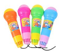 IMIKEYA 4pcs Lightweight Echo Microphone for for Boys for Stage Performance Fun Activities Ideas