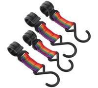 IMIKEYA 4pcs Lightweight Folding Outdoor Hooks Plastic Steel Oxford Cloth Stable Structure Backpack Hooks for Clothes Drying Camping Gear