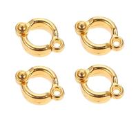 IMIKEYA 4pcs Lightweight Metal Parrot Foot Rings with Openable Design for Birds, Suitable for Outdoor and Flying Training, Golden Parrot Leg Rings for Improved Mobility and Comfort