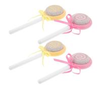 IMIKEYA 4pcs Lollipop Pumice Stone Foot Scrubber Callus Removal Pedicure Tool Set Double Sided Foot File for Dead Skin Exfoliation and Calluses Care