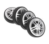 IMIKEYA 4pcs Luggage Wheel Replacement 50x12mm Rubber Swivel Suitcase Wheels Spare for Trolley Suitcase Repair Silent Rolling Replacement