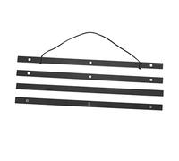 IMIKEYA 4pcs Magnetic Poster Holders Hanging Display Organiser Synthesis Material, Practical and Portable Design for Business Exhibition and Restaurant Wall Posters, Sturdy Black Magnetic