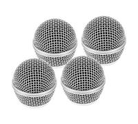 IMIKEYA 4pcs Mesh Grill Microphone Heads Replacement Microphone Grille for Cordless Mic Parts Mic Metal Replacement Grille Head Mesh