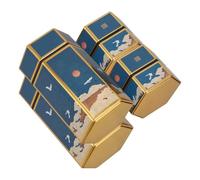 IMIKEYA 4pcs Metal Tobacco Cases with Airtight Lids 50g Capacity Vintage Blue Cigarette Storage Boxes Impact Resistant Mini Canisters for Everyday Use and Office