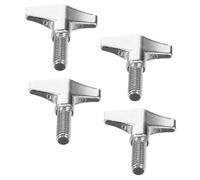 IMIKEYA 4pcs Metal Wing Screw Drum Accessories for Drum Kits Designed to Withstand Heavy Pressure and Ensure Comfort