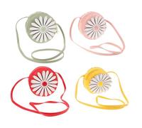 IMIKEYA 4pcs Mini Daisy Crossbody Bags for PU Shoulder Purses with Ample Storage Adorable Floral Design for Essentials Gift in Yellow Red Green Pink