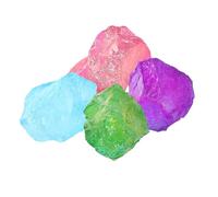 IMIKEYA 4pcs Natural Crystal Electroplating Aroma Diffuser Stones Unique Healing Crystals for Fish Tank and Home Decoration Distinctive Design and Craftsmanship Mixed Color