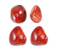 IMIKEYA 4pcs Natural Polished Agate Rough Stones for Healing Smooth Irregular Agate Worry Stones for Crystal and Decor Random Color