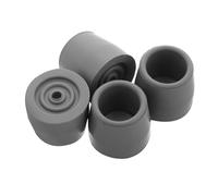 IMIKEYA 4pcs Non-Slip Rubber Walker Feet Tips Replacement for Crutches and Shower Chairs Antislip Commode and Mobility Aid Accessories Easy Install Wide Compatibility