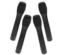 IMIKEYA 4pcs Pretend Microphone Model Realistic Simulation Microphone Props for Stage Performances Parties and Creative Play for Birthdays Class Rewards and Carnival Prizes