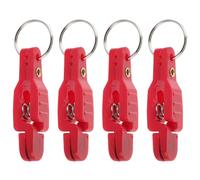 IMIKEYA 4pcs Red Fishing Line Release Clips for Tackle Weight with Abs Material, Quick Assembly and Precise Sinking Speed Control, for Offshore and Ocean Fishing Accessories