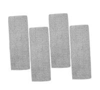 IMIKEYA 4pcs Reusable Microfiber Mop Pads Thickened Flat Replacement Cloths for Wet Dry Floor Cleaning Absorbent Microfibre Cloths Compatible with Flat Mops for Hardwood Laminate Tile
