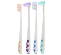 IMIKEYA 4pcs Rotating Toothbrush Soft Bristle for Boys and Girls Elderly Travel Manual Toothbrush for Daily Use and Interdental Cleaning