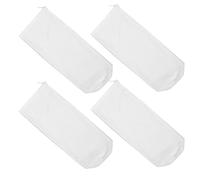 IMIKEYA 4pcs round Decorative Bolster Pillow Covers in White, Soft Polyester-cotton Neck Roll Pillowcases with Refillable Design, Suitable for Bedroom Or Yoga Studios, Modern Cylindrical