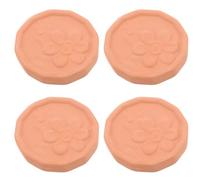 IMIKEYA 4pcs Round Terracotta Bread Warmer Set Natural Porous Stoneware Bread Container with Multipurpose Use and Bagels at Gatherings Or Party Table Warmer