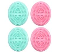 IMIKEYA 4pcs Scalp Massager Palm Brush - Shampoo Brush for Hair Scalp Care - Plastic Massage Tool for Travel Office Deep Cleaning Wet Dry Use