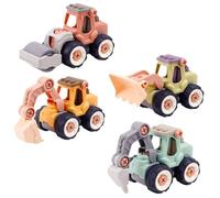 IMIKEYA 4pcs Take Apart Construction Toys Educational Diy Truck for Boys and Girls Enhances Creativity Imagination Lightweight Engineering Vehicle Model for Boys Girls