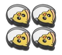 IMIKEYA 4pcs Tennis Racket Vibration Dampeners for Practice Sessions, Silicone Material Universal Compatibility, Effective Vibration Absorption, Cute Eggshell Chick Shape and Teens