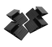 IMIKEYA 4pcs Triangle Abs Stabilizer Base for Stair Gates for Dogs with Multifunctional Use and Resistant to Fading, Sl lack Reinforcement Fitting for Pet Barrier and Dog Gate Panel,